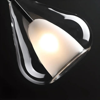 ZOWALA - Minimalist Bedroom Teardrop Clear Glass Pendant Light Image - 9