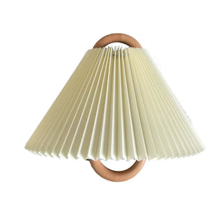 Minimalist Fabric Cone Shade Wooden Frame Wall Sconce Zawala Image - 10