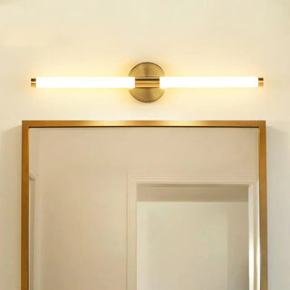 Minimalist Gold Linear LED Metal Vanity Light Fixture Zawala Image - 4