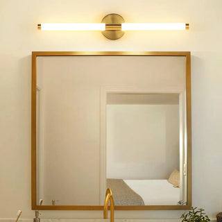Minimalist Gold Linear LED Metal Vanity Light Fixture Zawala Image - 5