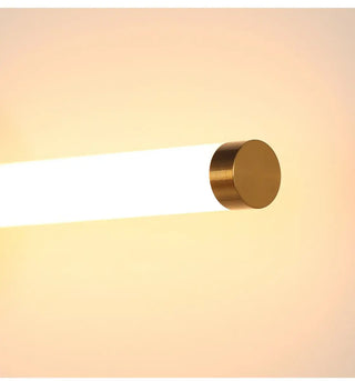 Minimalist Gold Linear LED Metal Vanity Light Fixture Zawala Image - 8