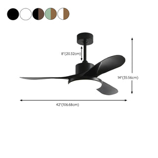 ZOWALA - Modern MetalD Ceiling Fan Light #size