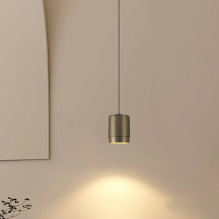 ZOWALA - Minimalist Cylinder Aluminum Jar Pendant Light Bedroom Image - 1