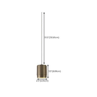ZOWALA - Minimalist Cylinder Aluminum Jar Pendant Light Bedroom #size