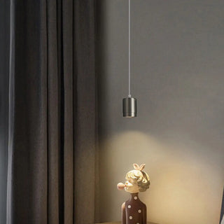 ZOWALA - Minimalist Cylinder Aluminum Jar Pendant Light Bedroom Image - 3