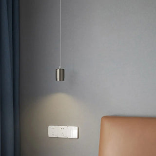 ZOWALA - Minimalist Cylinder Aluminum Jar Pendant Light Bedroom Image - 5