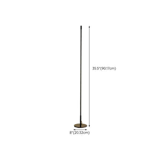 ZOWALA - Minimalist Slim Black Linear LED Floor Lamp #size