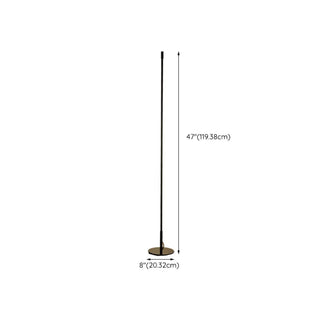 ZOWALA - Minimalist Slim Black Linear LED Floor Lamp Image - 13