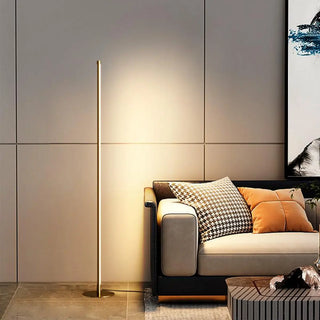 ZOWALA - Minimalist Slim Black Linear LED Floor Lamp Image - 2