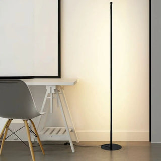 ZOWALA - Minimalist Slim Black Linear LED Floor Lamp Image - 4