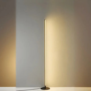 ZOWALA - Minimalist Slim Black Linear LED Floor Lamp Image - 5