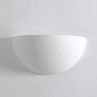 Minimalist Uplight White Half Moon LED Wall Sconce Zawala Image - 7