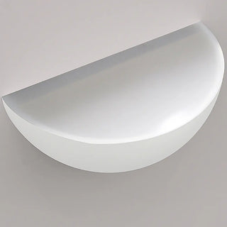 Minimalist Uplight White Half Moon LED Wall Sconce Zawala Image - 8