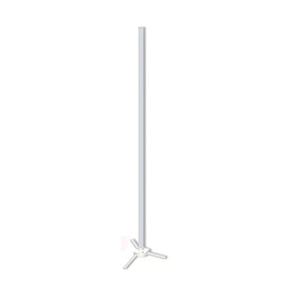 White Minimalist Linear LED Tripod Metal Floor Lamp Zawala Image - 5