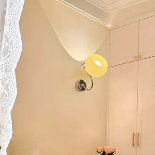 Modish Chrome Finish Globe Glass Reading Wall Lamp Zawala Image - 12