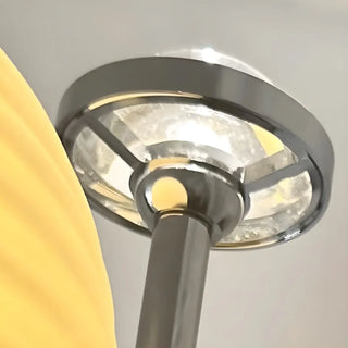 Modish Chrome Finish Globe Glass Reading Wall Lamp Zawala Image - 6