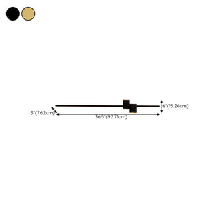 Minimalist Linear Design Vertical Black Wall Sconce Zawala Image - 12