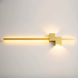 Minimalist Linear Design Vertical Black Wall Sconce Zawala Image - 6