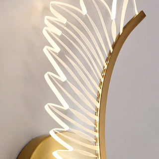 Modern Artistic Gold Leaf LED Wall Sconce Zawala Image - 11