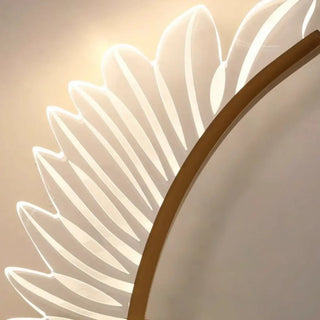 Modern Artistic Gold Leaf LED Wall Sconce Zawala Image - 12