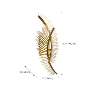 Modern Artistic Gold Leaf LED Wall Sconce Zawala Image - 18