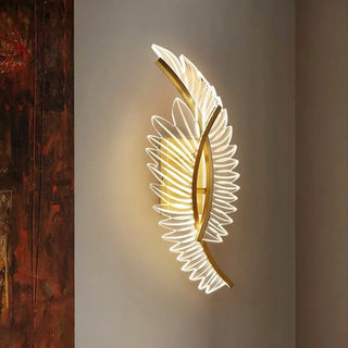 Modern Artistic Gold Leaf LED Wall Sconce Zawala Image - 3