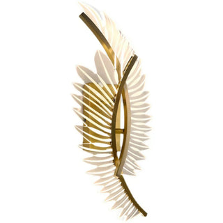 Modern Artistic Gold Leaf LED Wall Sconce Zawala Image - 5