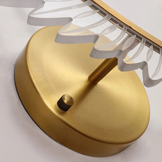 Modern Artistic Gold Leaf LED Wall Sconce Zawala Image - 9
