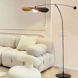 Modern Simple Black Arms Metal Arc Floor Light Lamp Zawala Image - 2