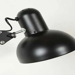 Black Dome Adjustable Task Swing Arm Floor Lamp Zawala Image - 7
