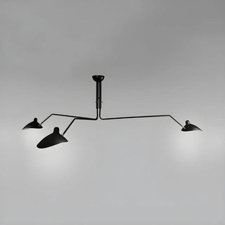 ZOWALA - Industrial Asymmetrical Black Metal Dome Chandelier Image - 14