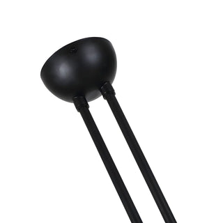 ZOWALA - Industrial Asymmetrical Black Metal Dome Chandelier Image - 18