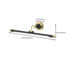 Black  Cylinder Modern Wall-Mounted Vanity Lights Zawala #size