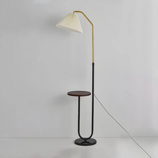 Multifunctional Bedside Cone Floor Lamp with Side Table Zawala Image - 10