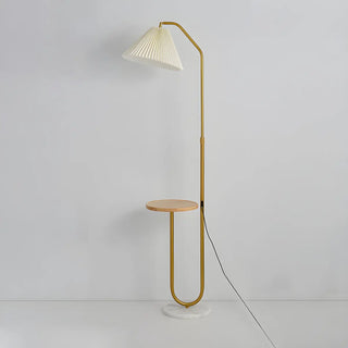 Multifunctional Bedside Cone Floor Lamp with Side Table Zawala Image - 9