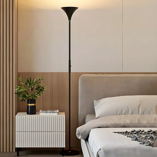 ZOWALA - Modern Black Metal Torchiere Lamp Image - 2