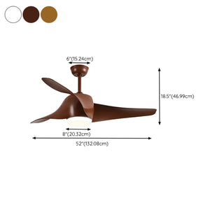 ZOWALA - Model LED Ceiling Fan Light #size
