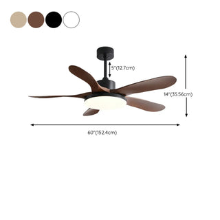 ZOWALA - Modern Metal LEDeiling Fan with Light Image - 23