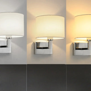 Adjustable Reading Light Chrome Geometric Wall Lamp Zawala Image - 5