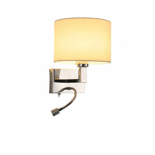 Adjustable Reading Light Chrome Geometric Wall Lamp Zawala Image - 6
