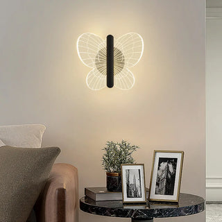 Kids' Room Beautiful Gold Butterfly Wall Sconce Zawala Image - 2