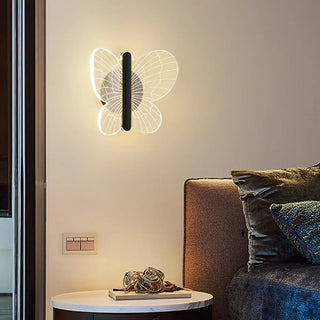 Kids' Room Beautiful Gold Butterfly Wall Sconce Zawala Image - 5