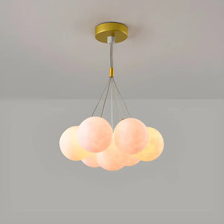 Cluster Moon Acrylic Gold Living Room Bubble Chandelier Image - 5