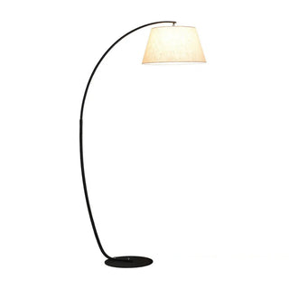 Modern Fabric Barrel Arched Standing Floor Lamp Zawala Image - 10