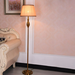 ZOWALA - Modern Fabric Metal LED Floor Lamp Image - 1