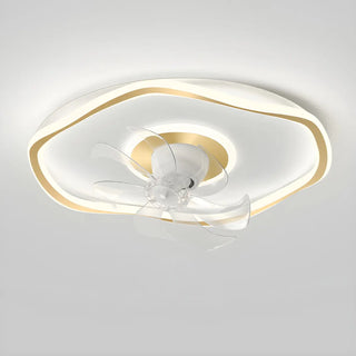 ZOWALA - Modern Acrylic Integrated LED Ceiling Fan Light Image - 11