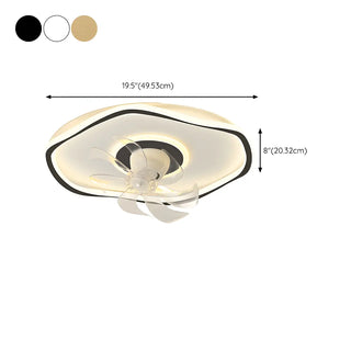 ZOWALA - Modern Acrylic Integrated LED Ceiling Fan Light Image - 16