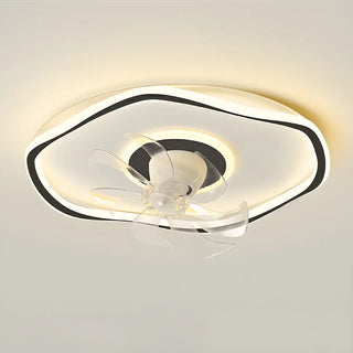 ZOWALA - Modern Acrylic Integrated LED Ceiling Fan Light Image - 3
