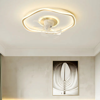 ZOWALA - Modern Acrylic Integrated LED Ceiling Fan Light Image - 7