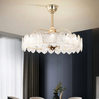 ZOWALA - Modern Reverse Gold Metal Ceiling Fan Image - 2